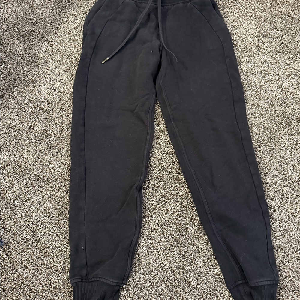 Lululemon Athletica Black Track Pants with Relaxed Fit